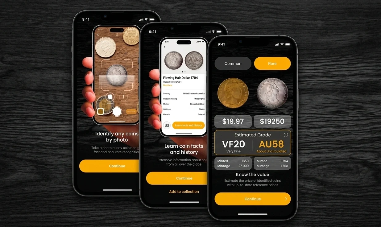 coin grade inside the app